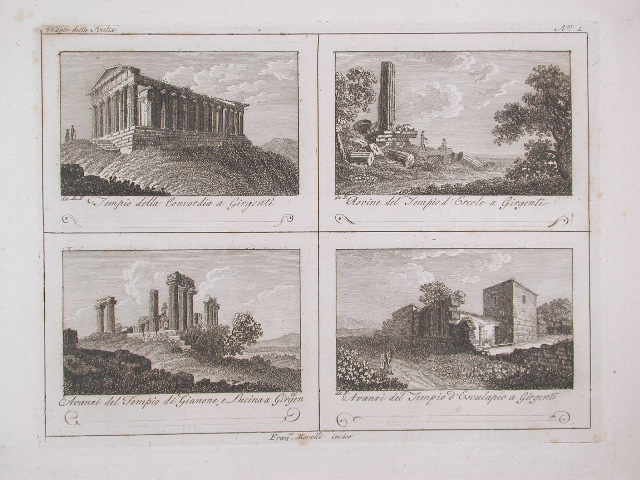 Tempio della Concordia a Girgenti - .
