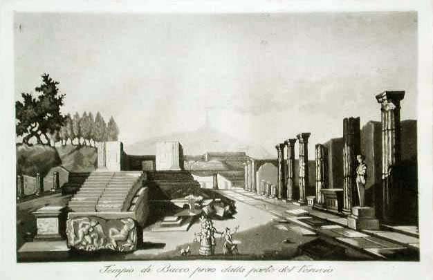 Tempio di Bacco preso dalla parte del Vesuvio