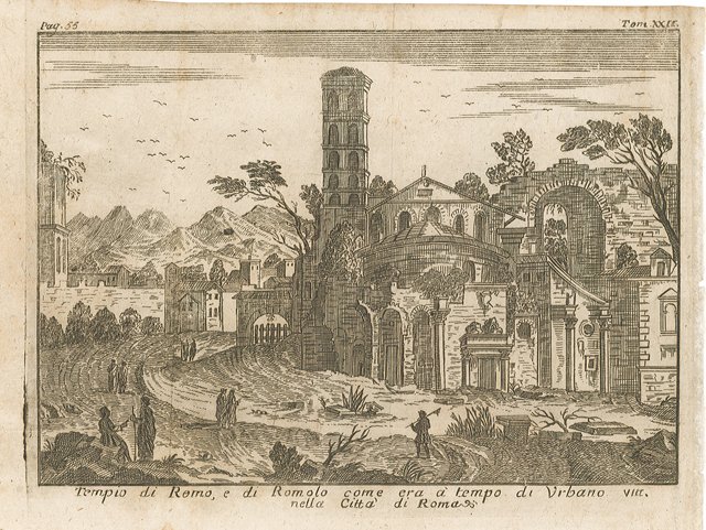 Tempio di Remo, e di Romolo come era à tempo …