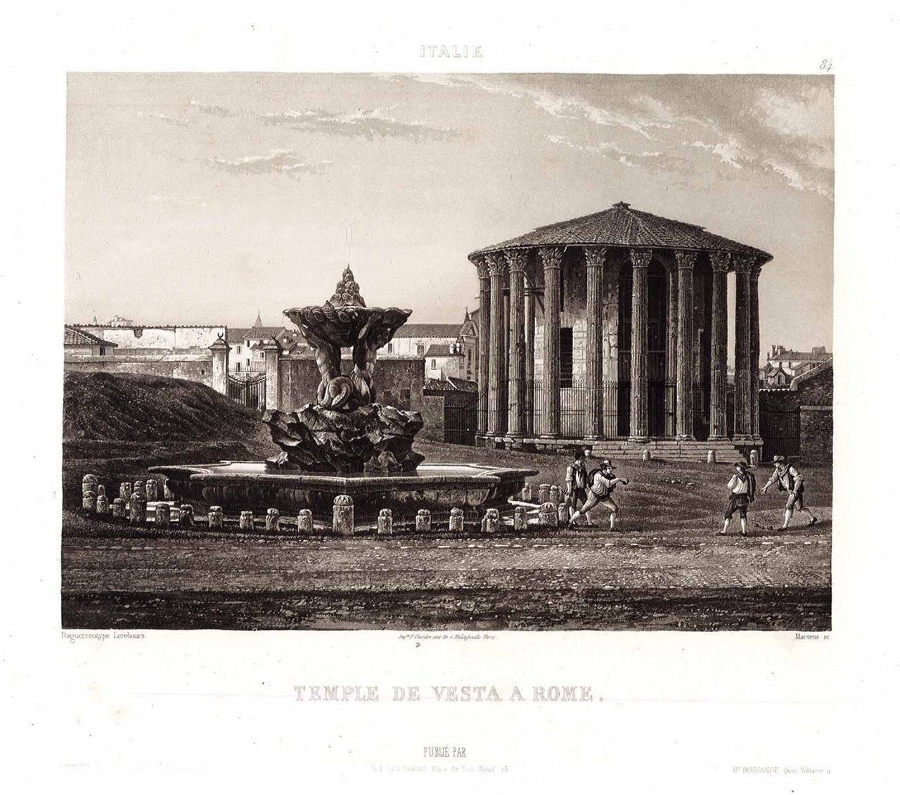 Temple de Vesta, à Rome