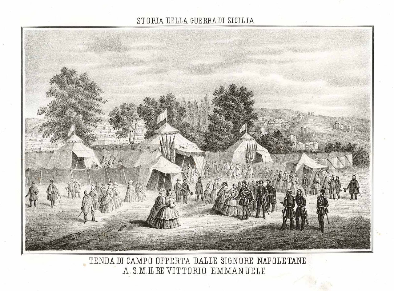 Tenda di campo offerta dalle signore napoletane a S.M. il …
