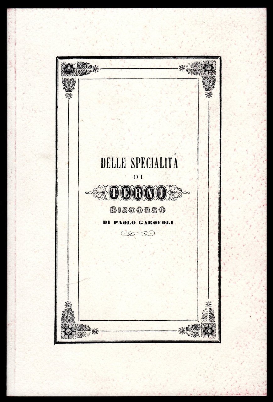 Terni e sue specialità
