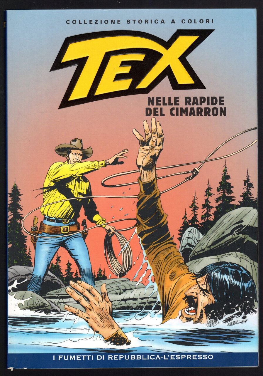Tex nelle rapide del Cimarron