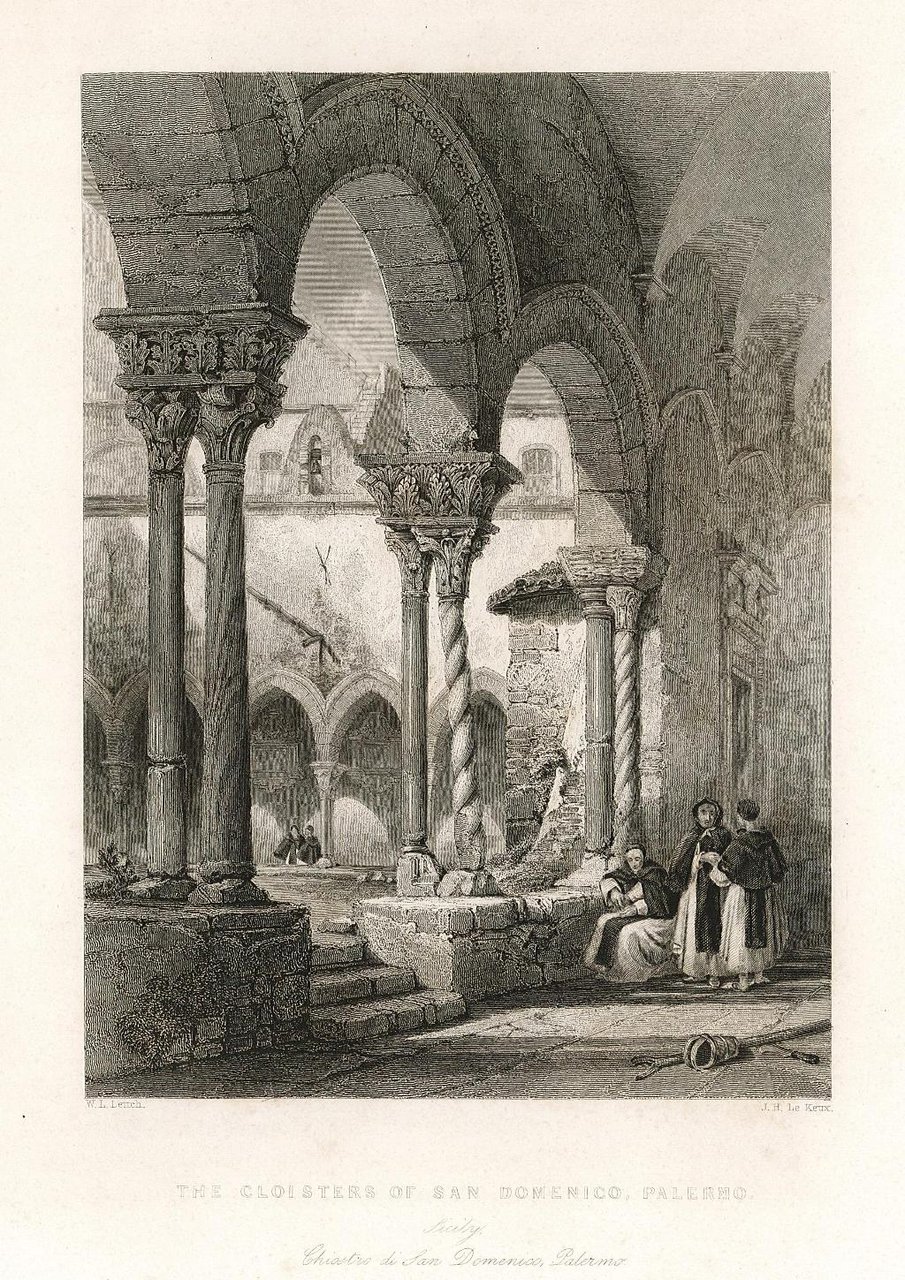The Cloisters of San Domenico, Palermo. / Sicily