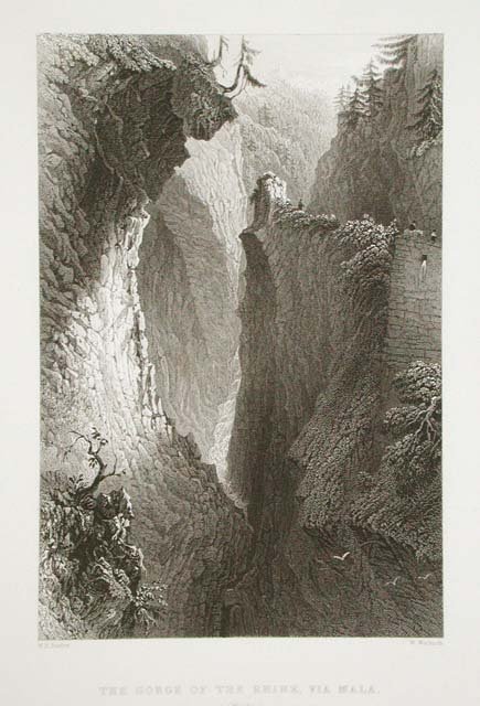 The gorge of the Rhin, Via Mala / (Grisons)