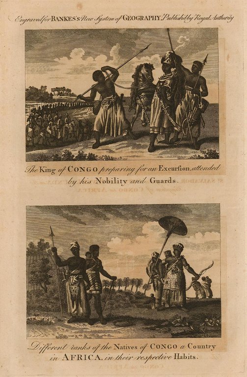 The King of Congo preparing for an excursion attended by …