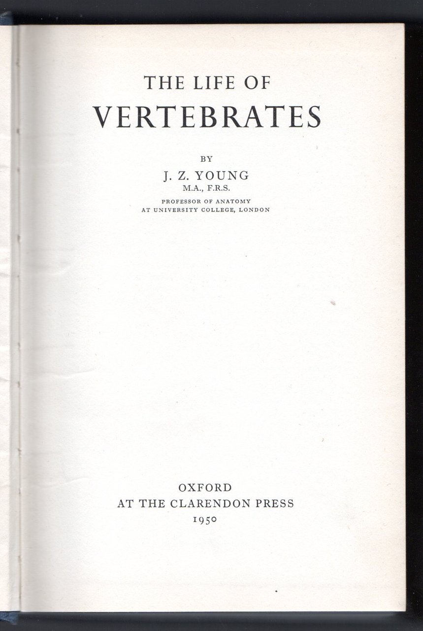 The life of vertebrates