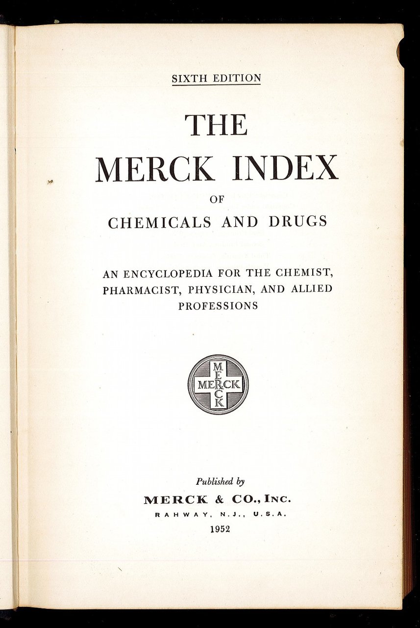 The Merck Index of chemicals and drugs | Immagine principale