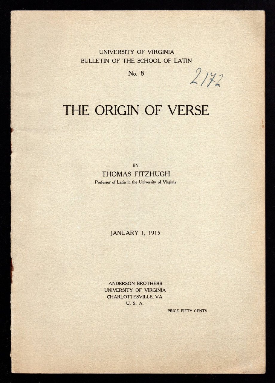 The origin of verse | Immagine principale