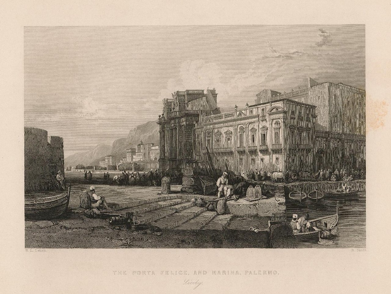 The Porta Felice, and Marina, Palermo