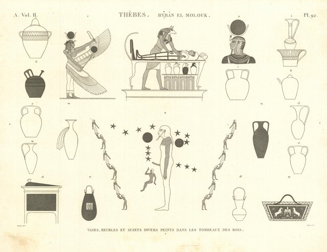 Thèbes. Bybàn el Molouk - Vases meubles et sujets divers …