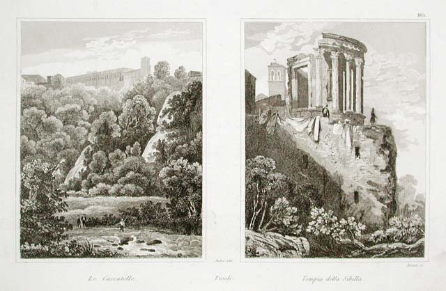 Tivoli. Le Cascatelle - Tempio della Sibilla