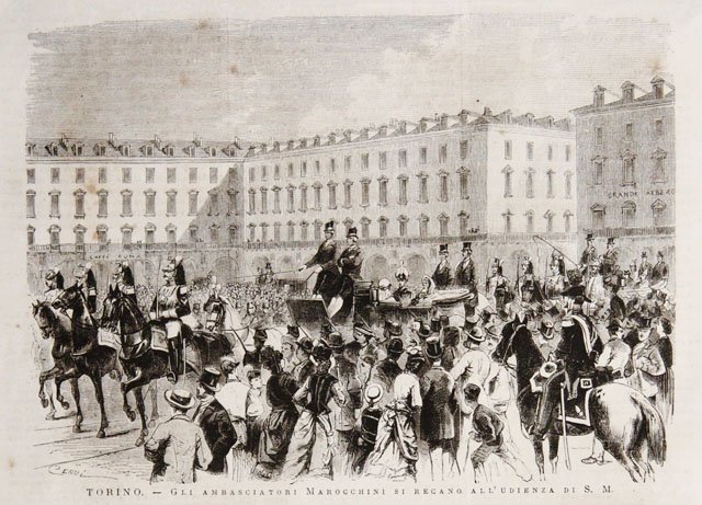Torino.- Gli ambasciatori Marocchini si recano all’udienza di S. M.