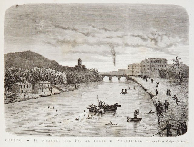 Torino.- Il disastro sul Po, al borgo di Vanchiglia