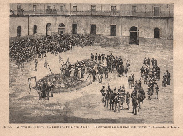 Torino - Le feste pel Centenario del reggimento Piemonte Reale …