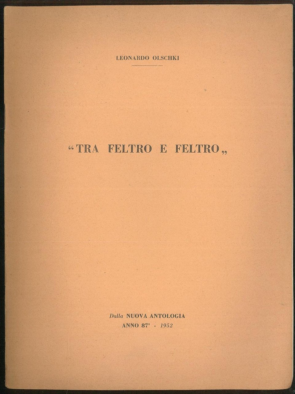 Tra feltro e feltro