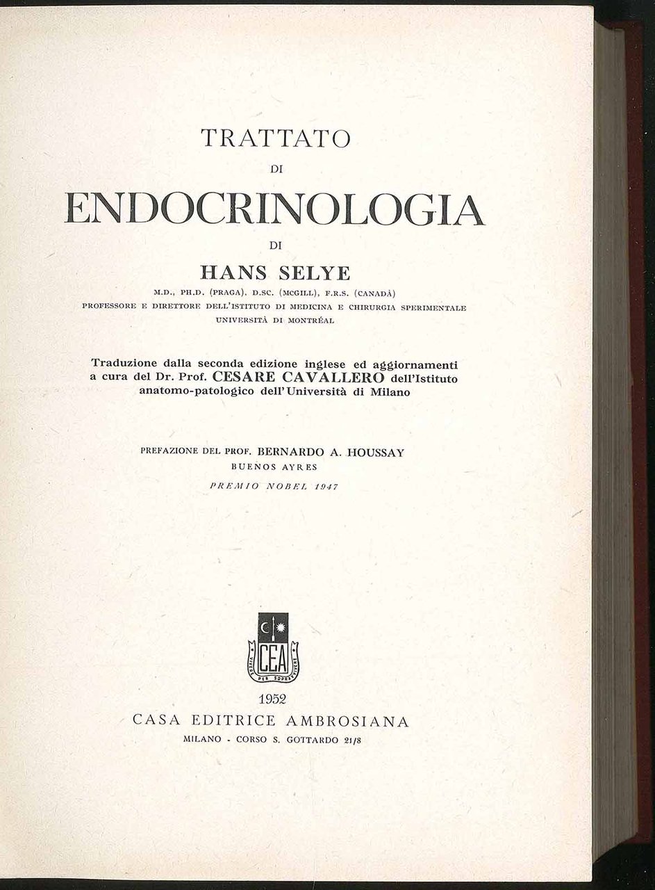 Trattato di endocrinologia