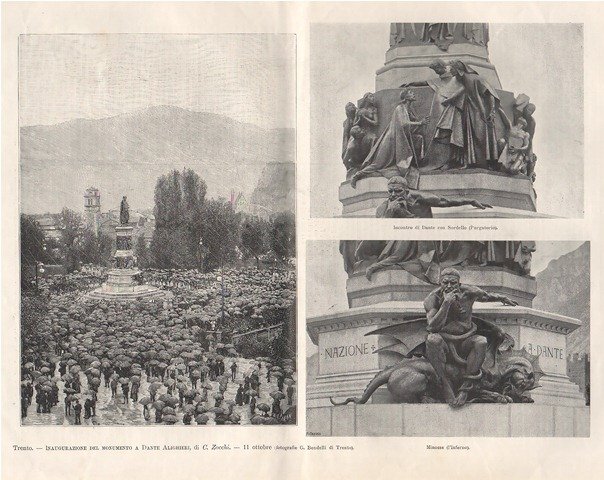 Trento - Inaugurazione del monumento a Dante Alighieri, di C. …
