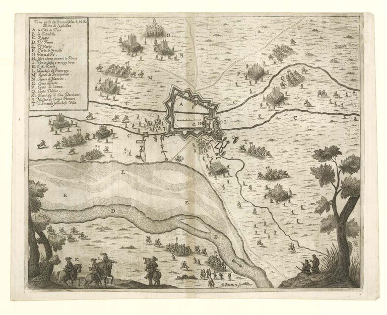 Trino preso dal Generale Marchese Villa alli 22 di Luglio …