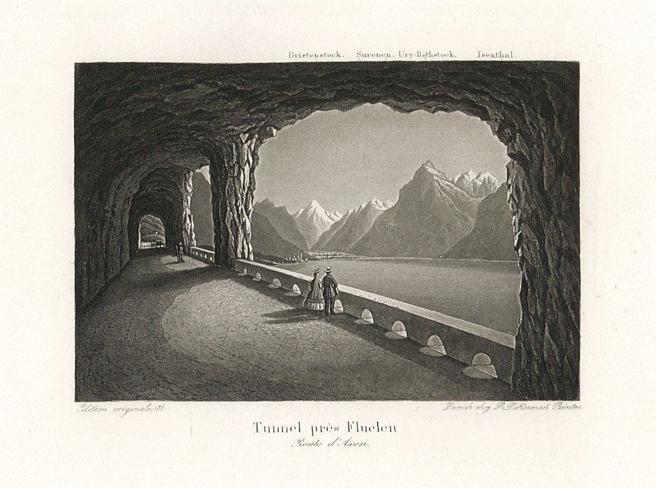 Tunnel près Fluelen Route d'Axen