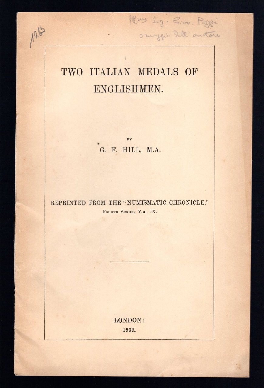 Two italian medals of englishmen | Immagine principale
