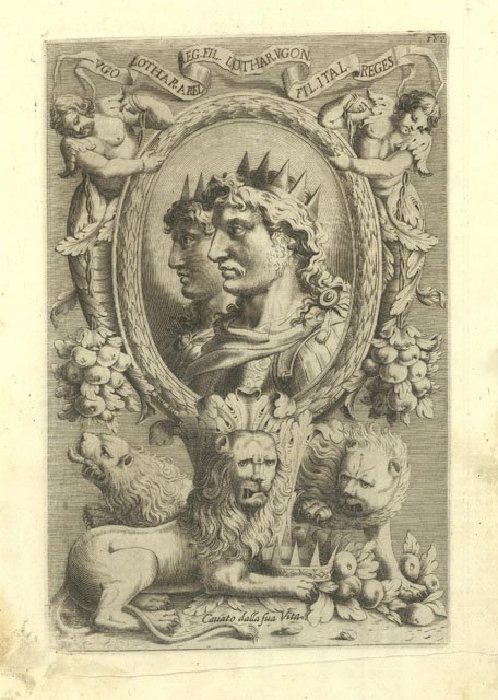 Ugo Lothar. Arel. Reg. Fil. Lothar. Ugon. Fil. Ital. reges