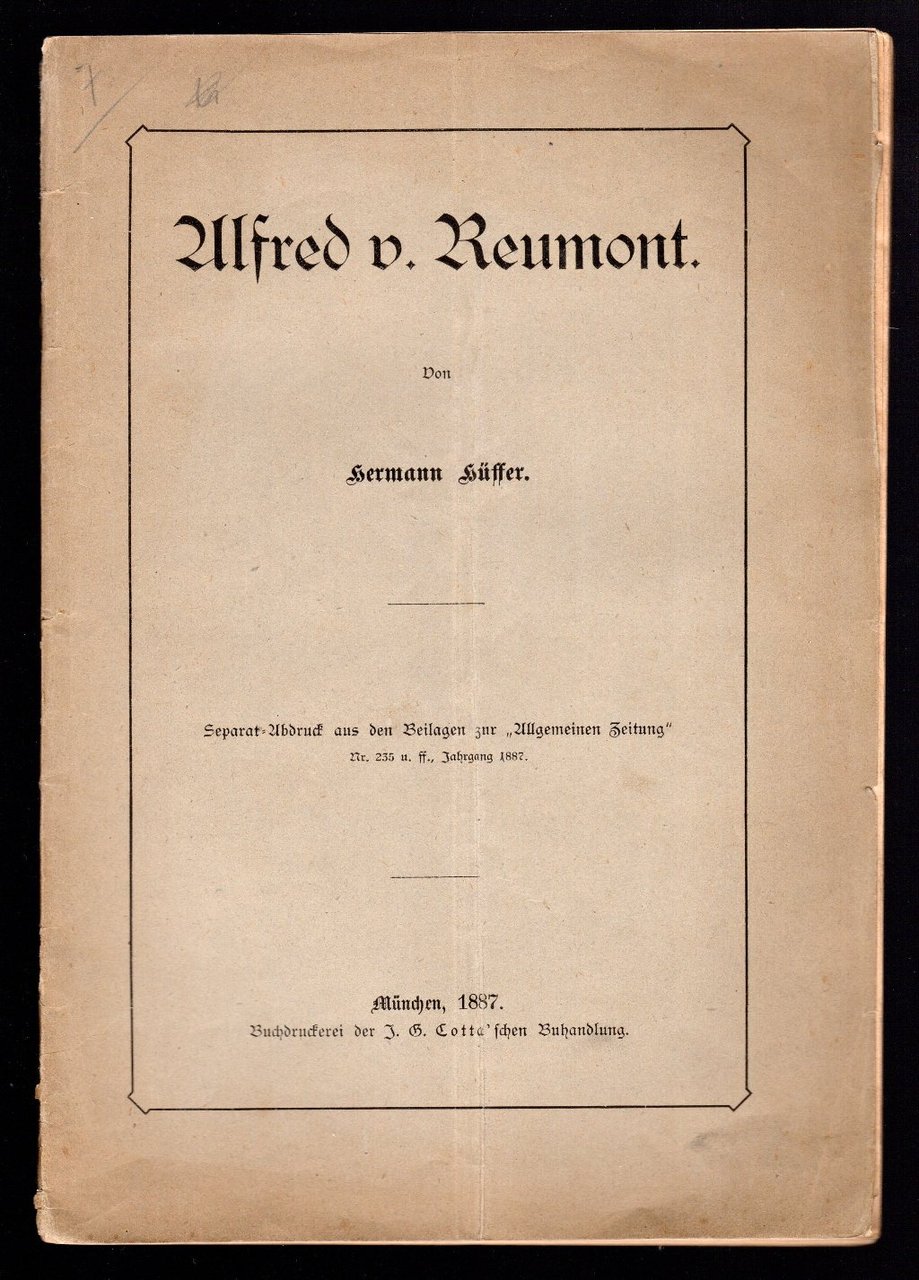 Ulfred. v. Reumont | Immagine principale