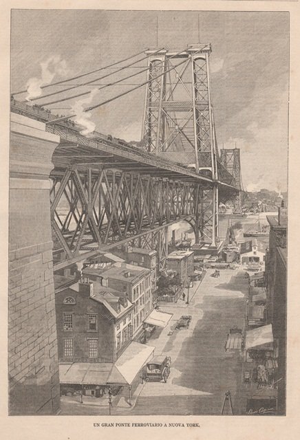 Un gran ponte ferroviario a Nuova York