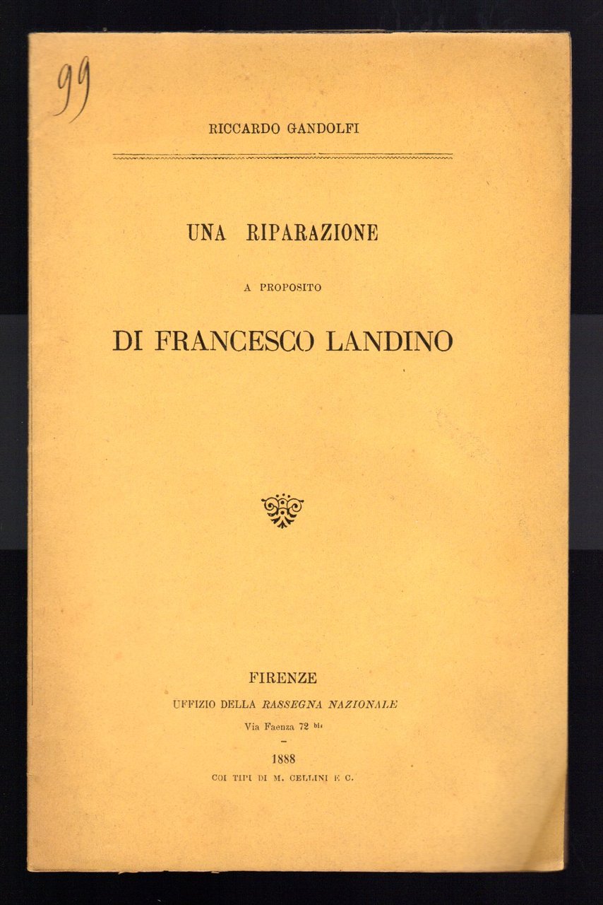 Una riparazione a proposito di Francesco Landino