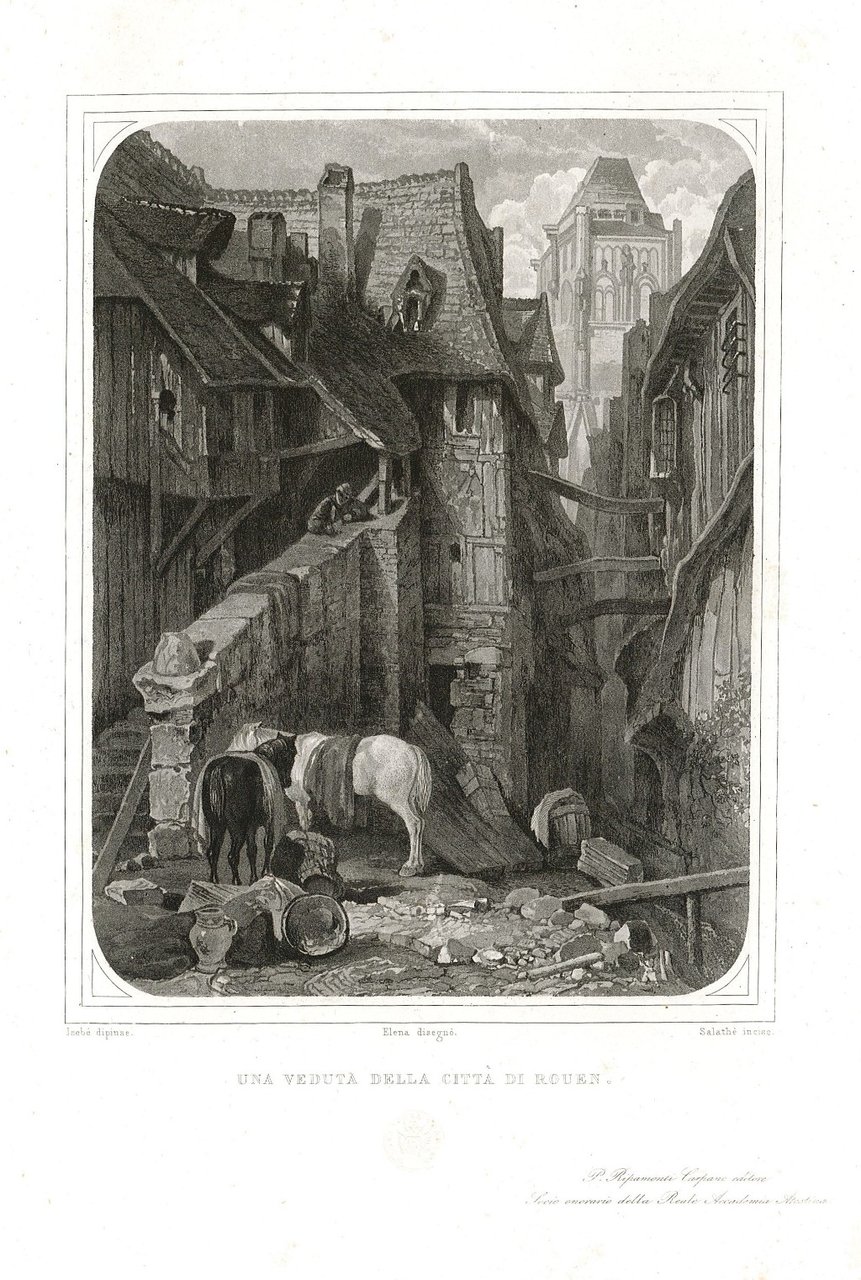 Una veduta della città di Rouen