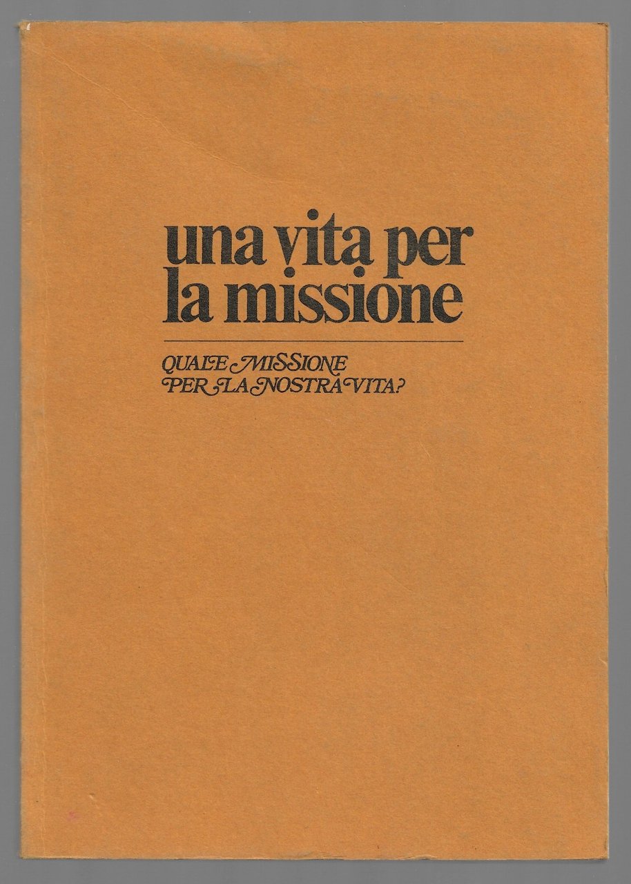 Una vita per la missione - Quale missione per la …