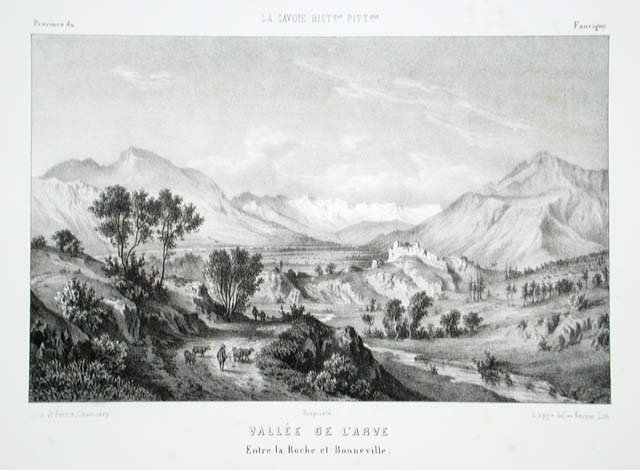 Vallée de L' Arve. Entre la Roche et Bonneville.