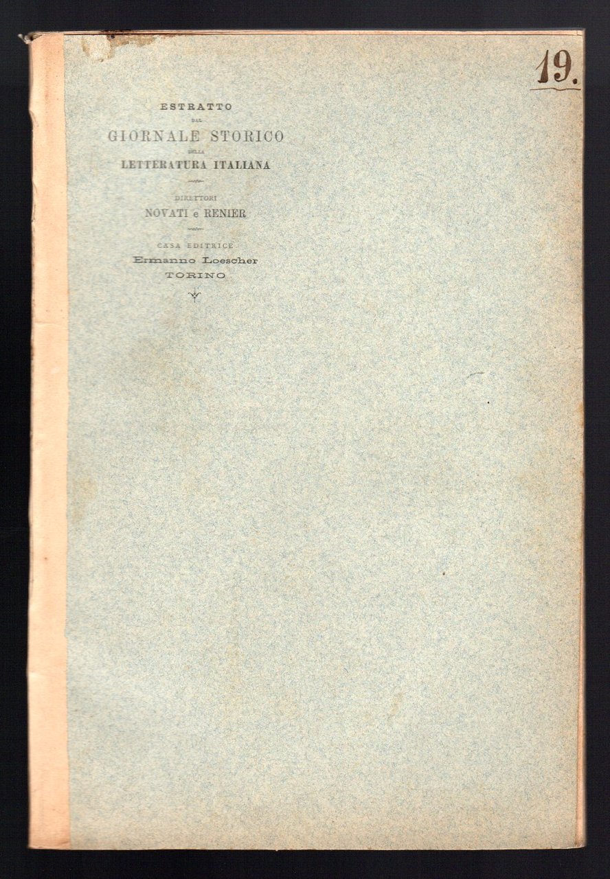 Varietà. L'Alfieri e l' "Accademia" di casa Gavard