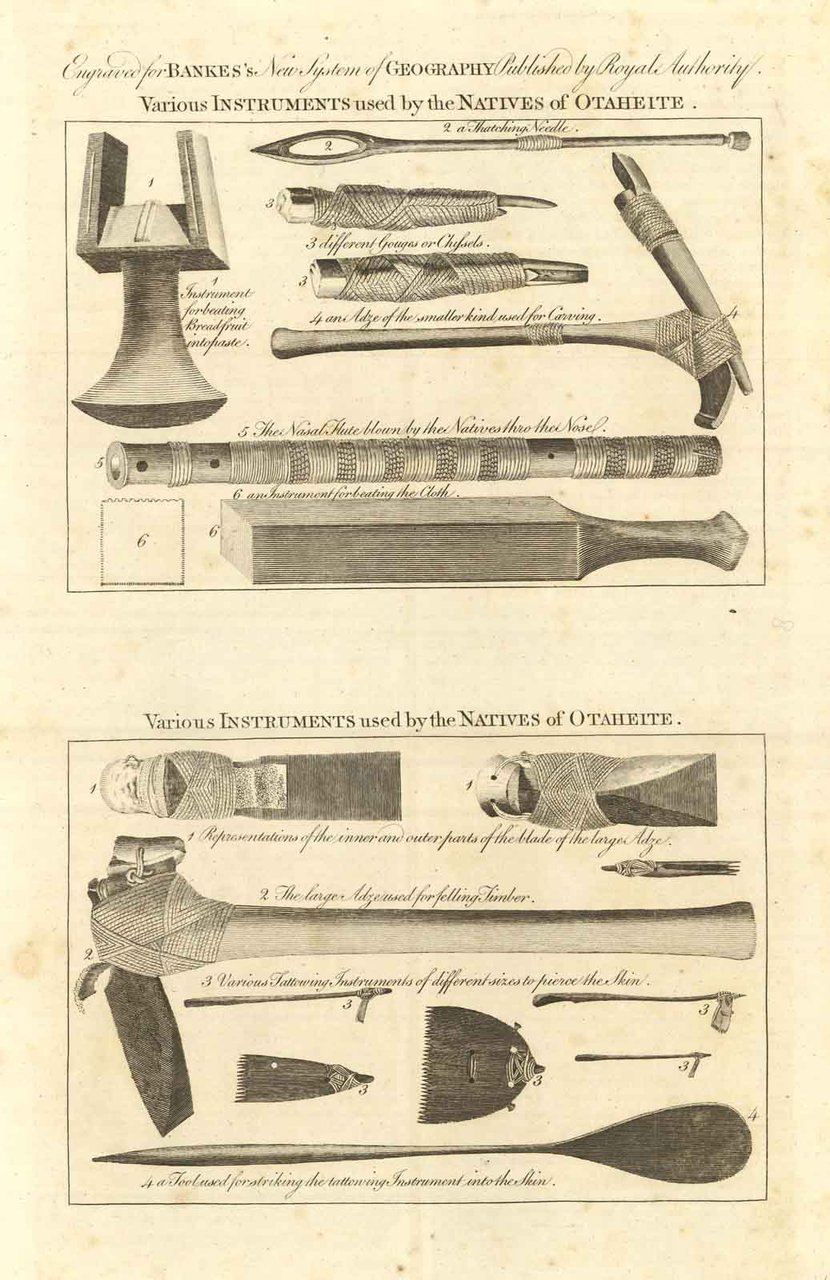 Various instruments used by the natives of Otaheite