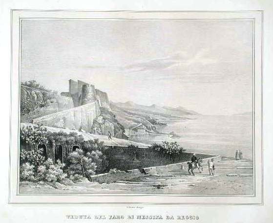 Veduta del Faro di Messina da Reggio