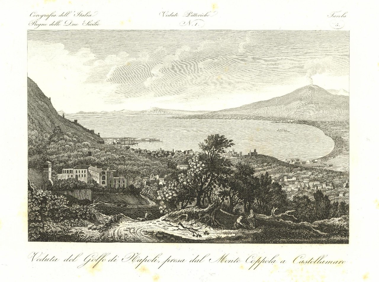 Veduta del Golfo di Napoli, presa del Monte Coppola a …