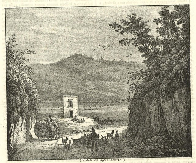 Veduta del lago d'Averno