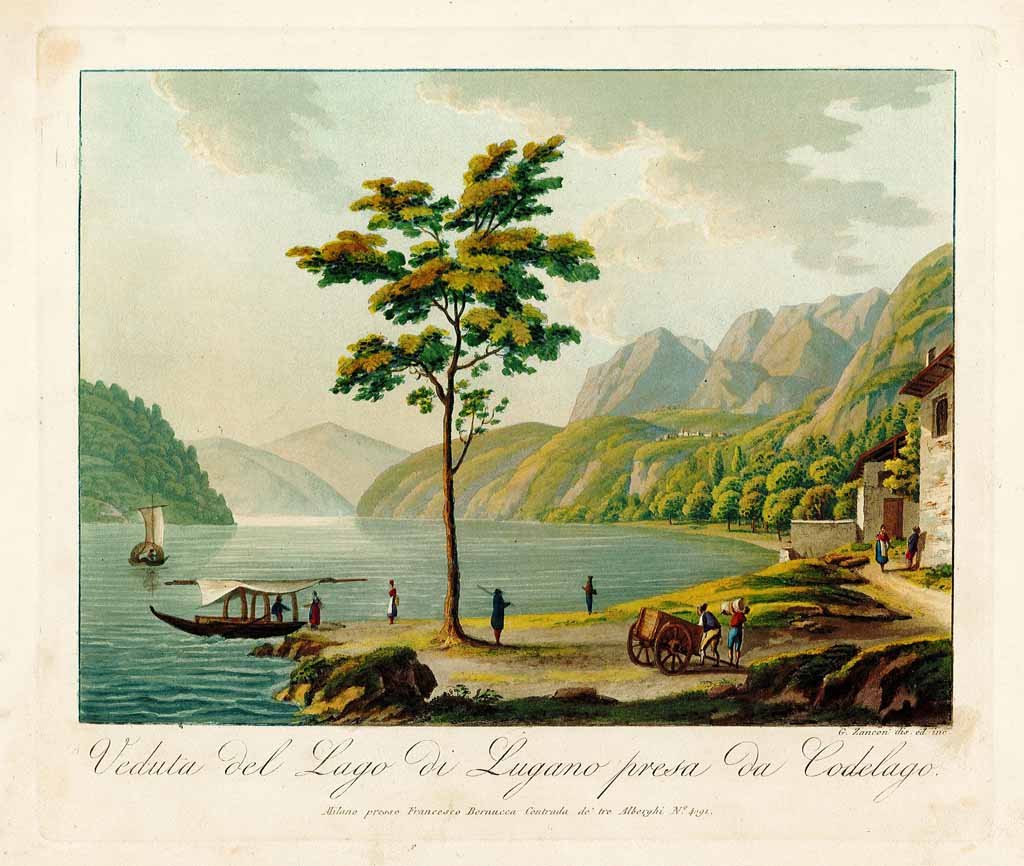 Veduta del Lago di Lugano presa da Codelago