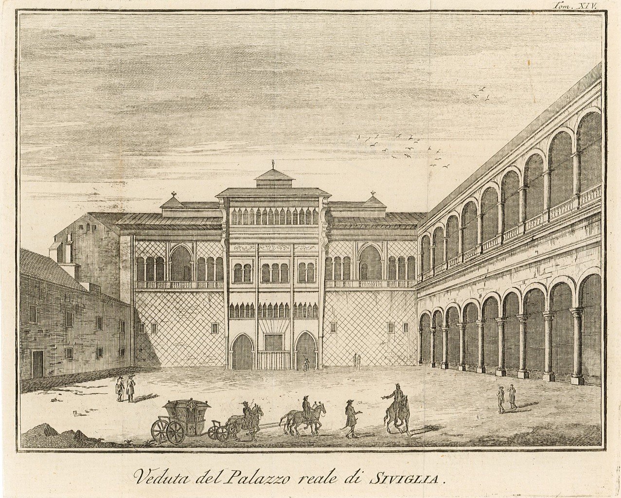 Veduta del Palazzo reale di Siviglia