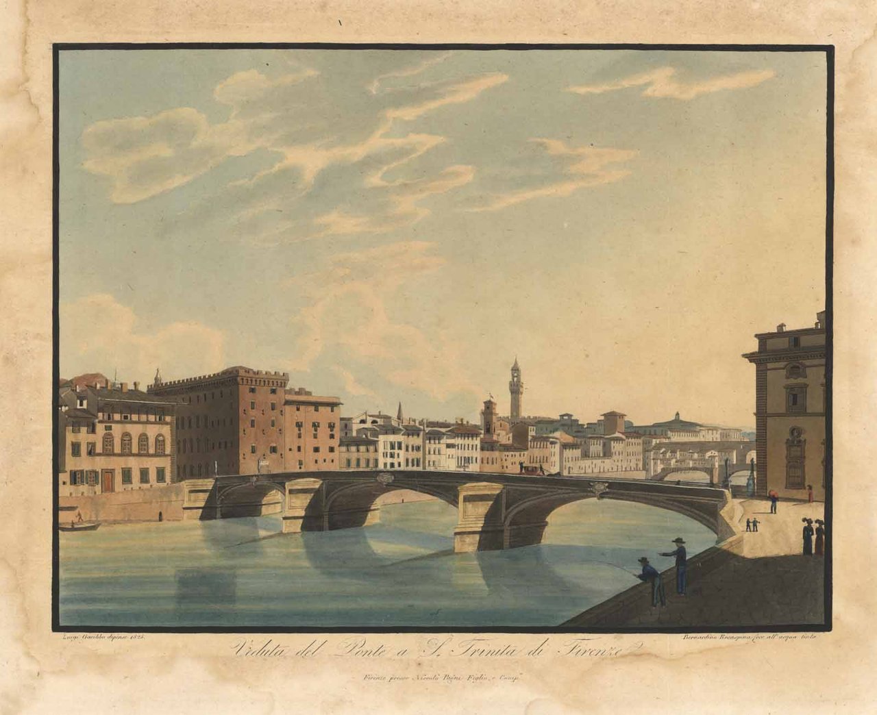 Veduta del Ponte a S. Trinita di Firenze