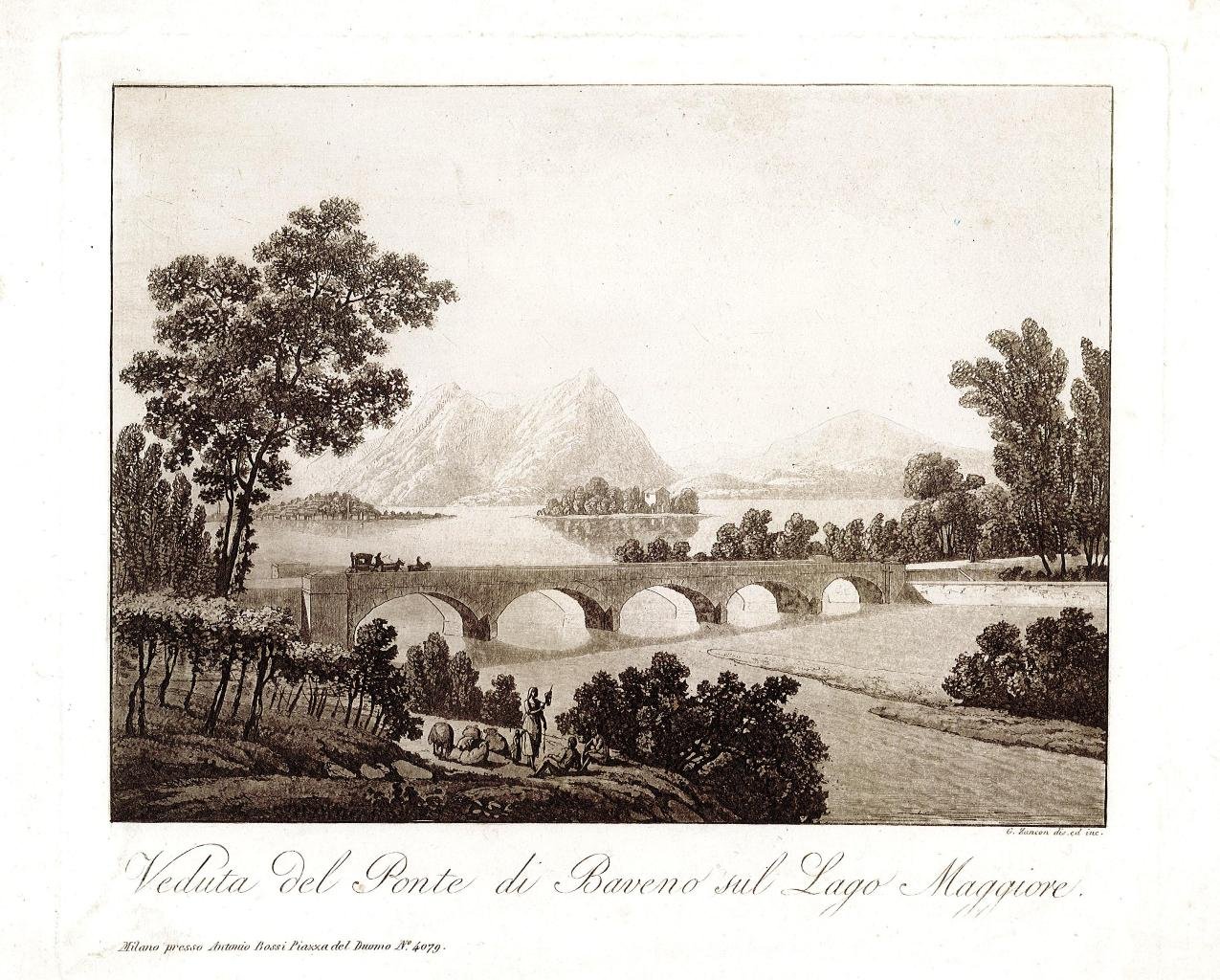 Veduta del ponte di Baveno sul Lago Maggiore