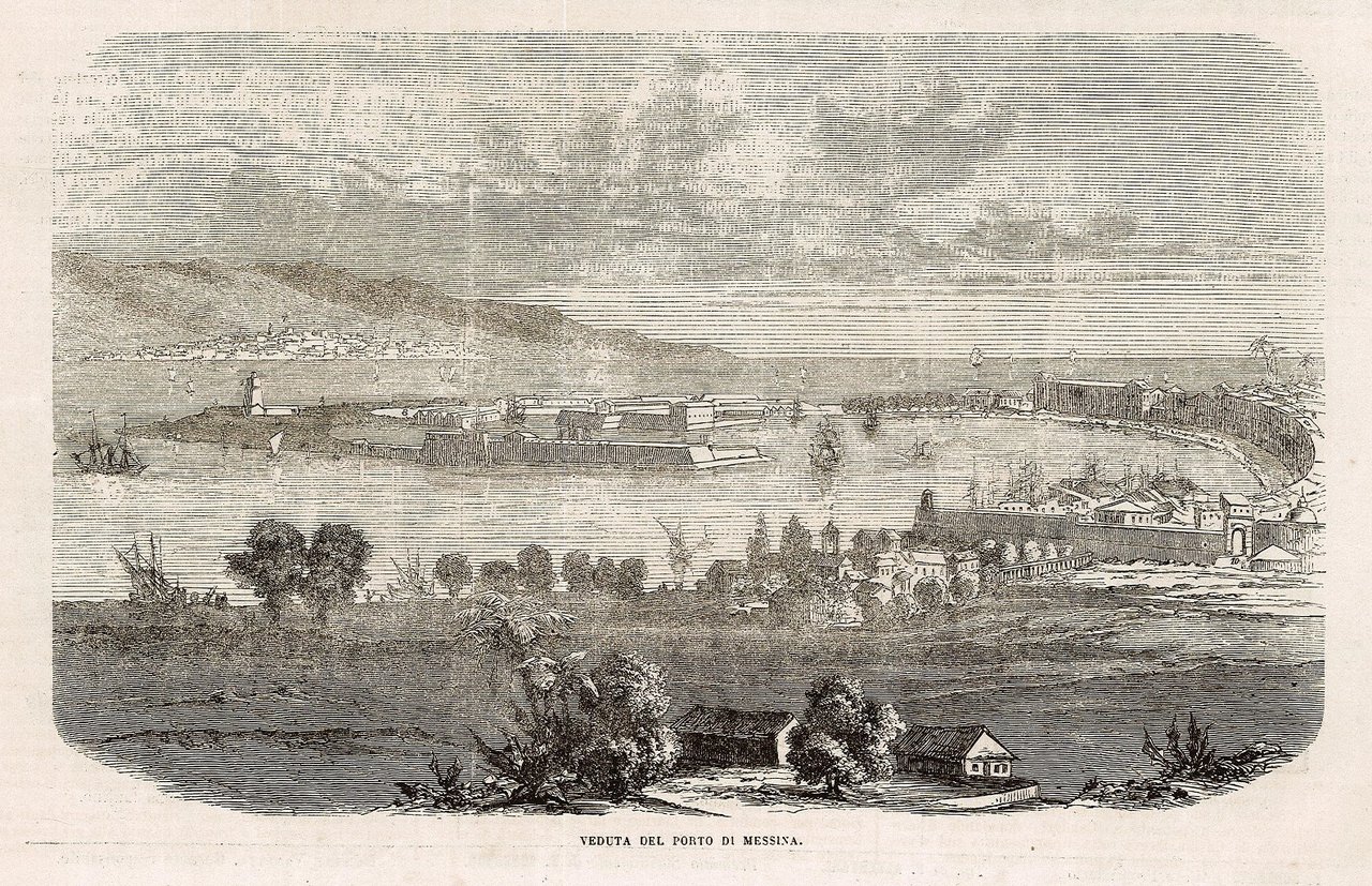 Veduta del porto di Messina
