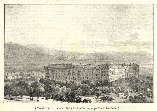 Veduta del R. Palazzo di Caserta presa dalla parte del …