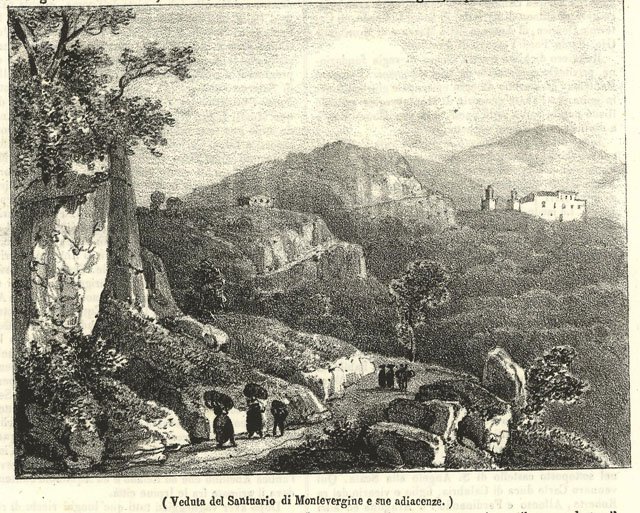 Veduta del Santuraio di Montevergine e sue adiacenze