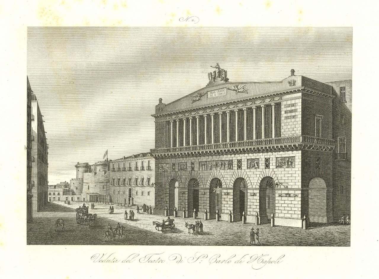 Veduta del Teatro di S. Carlo di Napoli