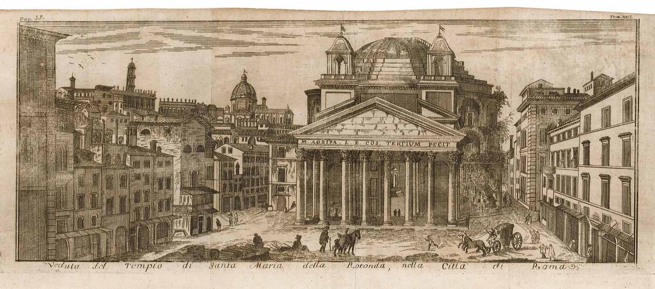 Veduta del Tempio di Santa Maria della Rotonda, nella Città …
