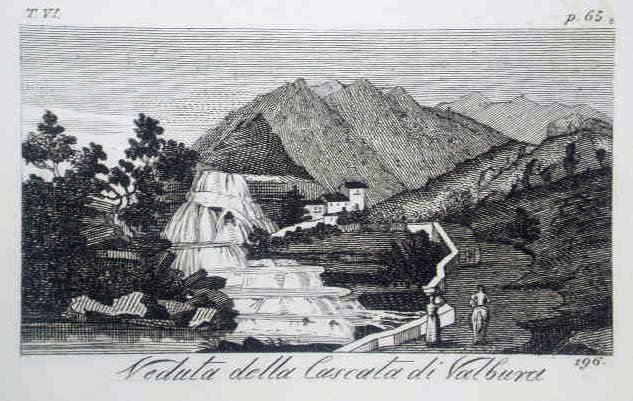 Veduta della Cascata di Valbura