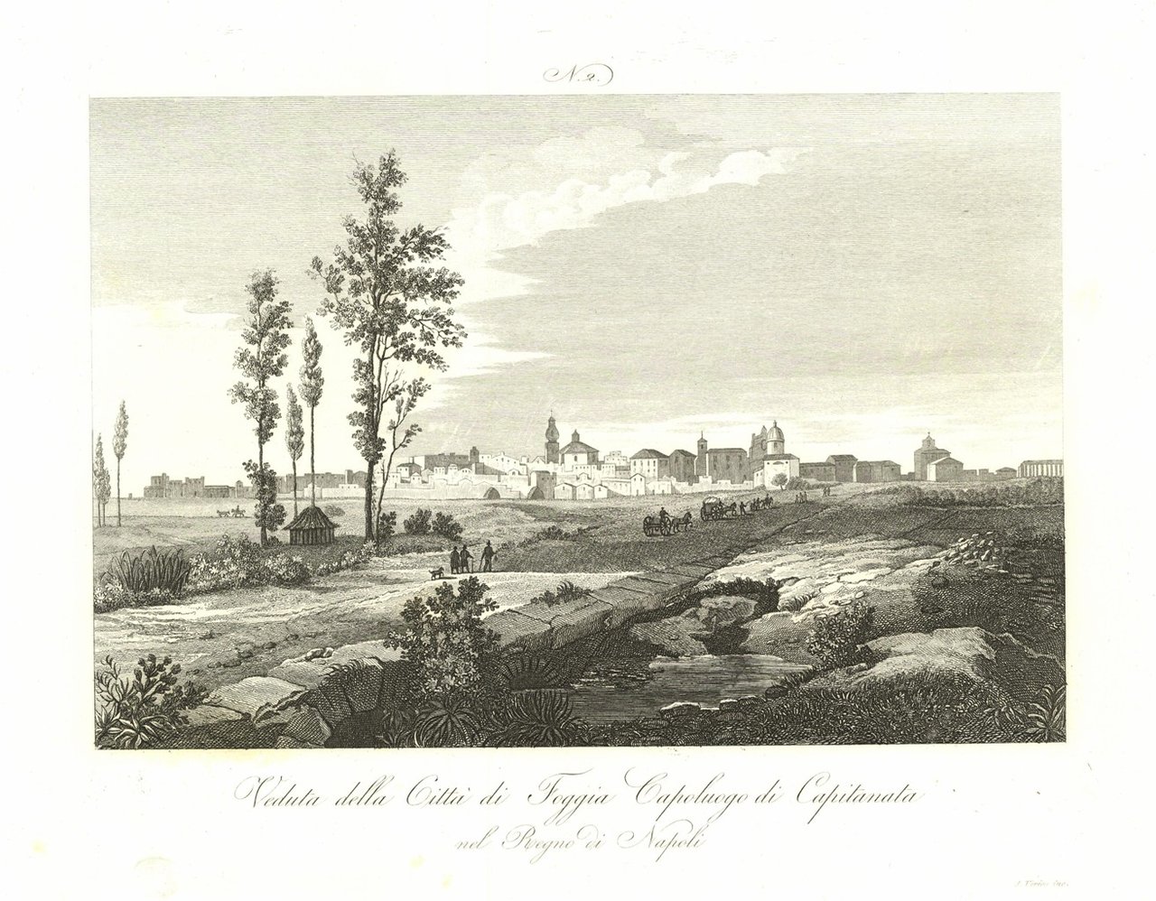 Veduta della Città di Foggia Capoluogo di Capitanata nel Regno …