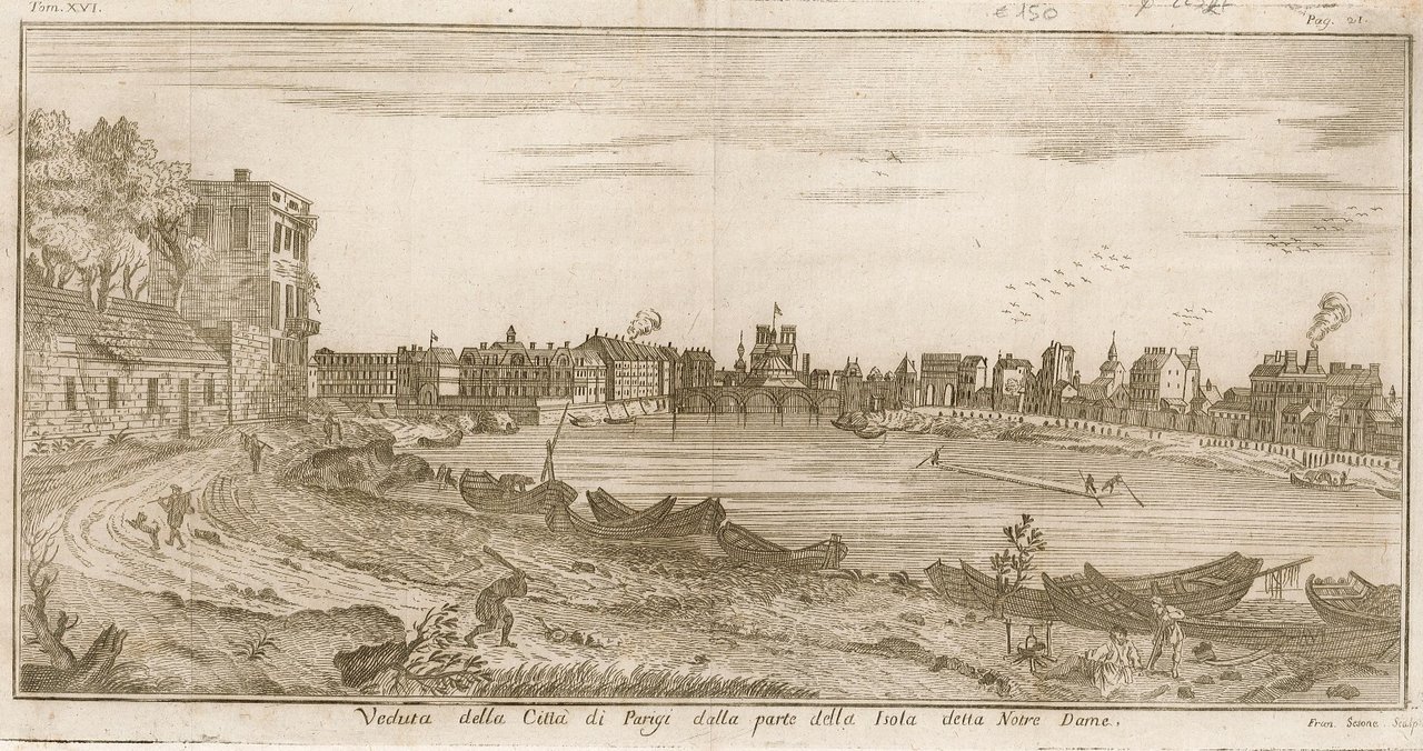 Veduta della Città di Parigi dalla parte della Isola detta … | Immagine principale