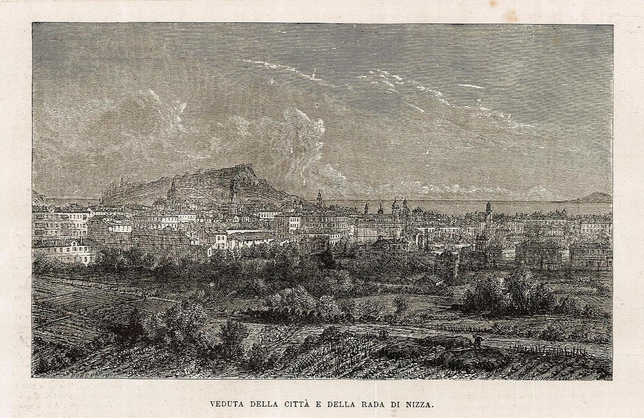 Veduta della città e della rada di Nizza
